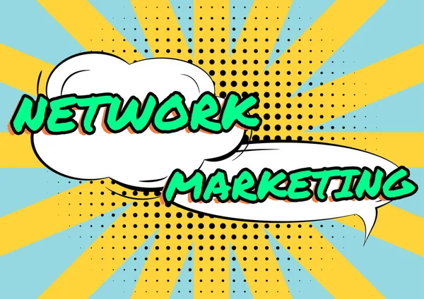 Texto Mostrando Inspiración Network Marketingpyramid Selling Multi Level Trading Goods —  Fotos de Stock