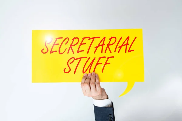 Вдохновение Показывает Знак Секретарские Вещи Секретаря Вещи Принадлежащие Личному Ассистенту — стоковое фото