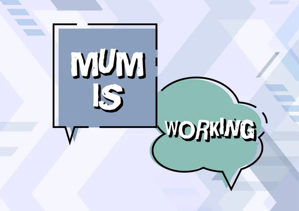 Writing Displaying Text Mum Workingfinancial Empowerment Professional Progressing Mother Word — Stock Photo, Image