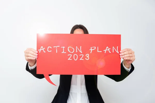 Τίτλος Κειμένου Που Παρουσιάζει Σχέδιο Δράσης 2023 Για Κάνει Λίστα — Φωτογραφία Αρχείου