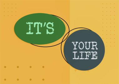 Kavramsal manşet: Hayatınız, İnternet Konsepti Bir şeyleri nasıl yapacağınız ve nasıl yaşayacağınız konusunda kendi kararınızı verebilirsiniz.