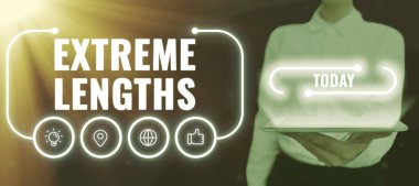 El yazısı işareti Ekstrem Uzunluklar Daha iyi bir şey yapmak için büyük ya da aşırı çaba sarf edin, İnternet Konsepti Daha iyi bir şey yapmak için büyük veya aşırı çaba sarf edin