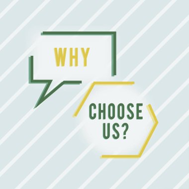 Kavramsal başlık Neden Bizi Seçin, Markamızı diğer argümanlara tercih etme nedenlerini kavrayın