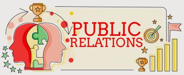 Bireysel, ticari yaklaşım uygulamaları arasındaki bilginin bireysel olarak yayılmasını yöneten Kamu İlişkileri Uygulamasını gösteren metin