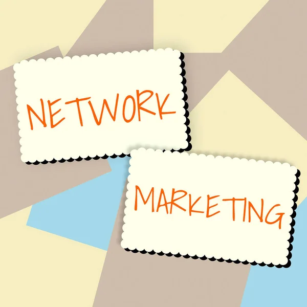 Writing Display Text Network Marketingpyramida Prodej Multi Level Trading Goods — Stock fotografie