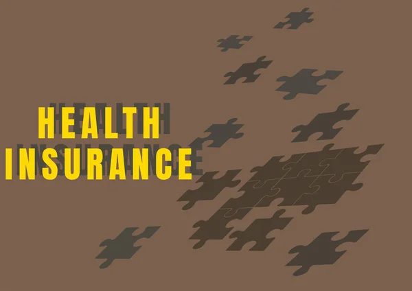 医療費や手術費を支払うテキスト健康保険の保険料を表示する書き込み ビジネスは医療費や手術費を支払う保険料を紹介します — ストック写真