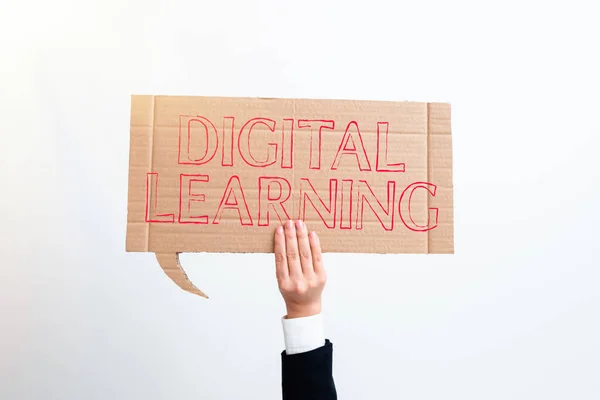 Inspiracja Pokazem Cyfrowego Uczenia Się Wraz Technologią Lub Praktyką Instruktażową — Zdjęcie stockowe