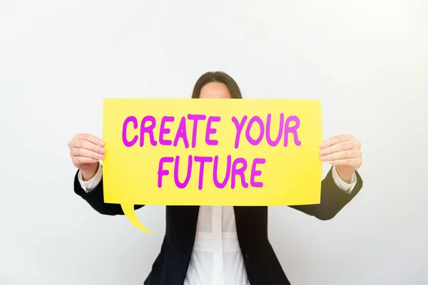 Εγγραφείτε Για Εμφανίσετε Δημιουργήστε Μέλλον Σας Στόχος Και Τους Στόχους — Φωτογραφία Αρχείου