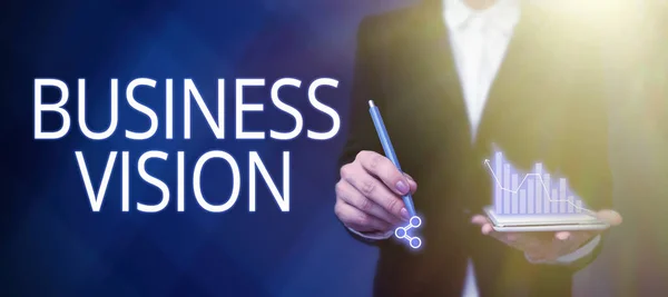 Conceptuele Bijschrift Business Visiongrow Bedrijf Toekomst Basis Van Doelstellingen Business — Stockfoto