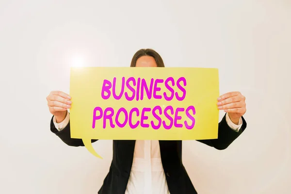 Conceptual Display Business Processesmethods Practices Involves Running Commerce Internet Concept — Stock Photo, Image
