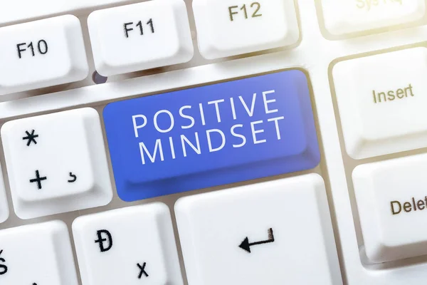 Text Showing Inspiration Positive Mindsetmental Emotional Attitude Focuses Bright Side — Stock Photo, Image