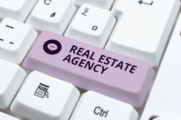Text sign showing Real Estate AgencyBusiness Entity Arrange Sell Rent Lease Manage Properties, Internet Concept Business Entity Arrange Sell Rent Lease Manage Properties