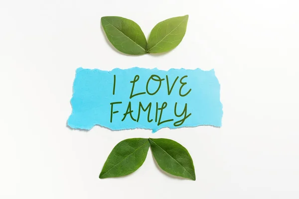 Ispirazione Mostrando Segno Love Family Foto Concettuale Buoni Sentimenti Sui — Foto Stock