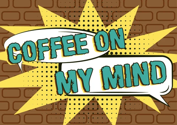 Conceptuele Bijschrift Coffee Mindaddiction Coffee Starbucks Denken Aan Break Time — Stockfoto