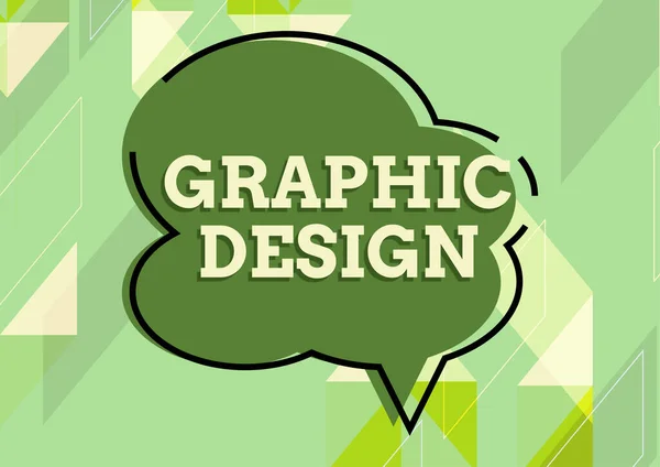 Graphic Designart Oder Die Fähigkeit Text Und Bilder Der Werbung — Stockfoto