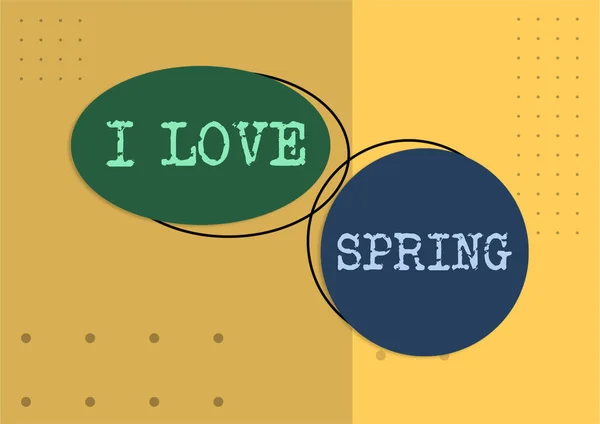 Ispirazione Mostrando Segno Love Spring Business Concept Affetto Stagione Dell — Foto Stock