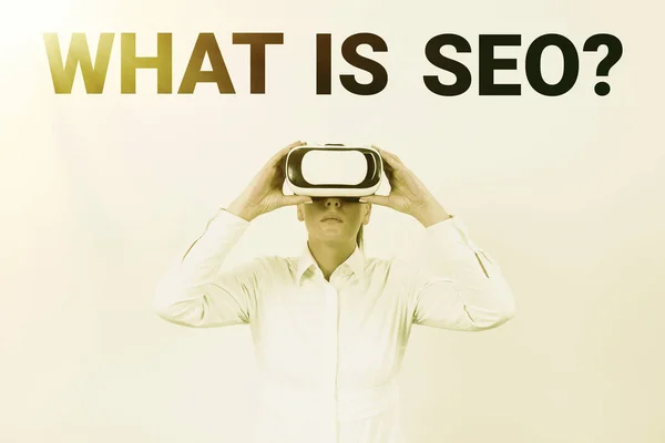 Inspiracja Pokazując Znak Jest Seo Business Approach Search Engine Keywording — Zdjęcie stockowe