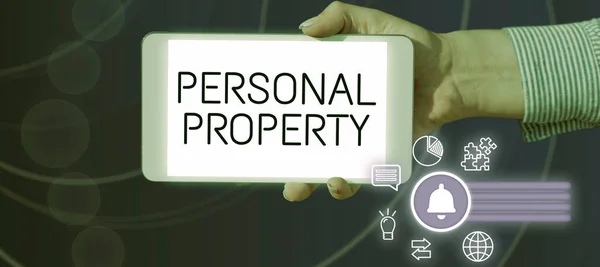 Writing Displaying Text Personal Propertythings You Own Can Take You — Stock Photo, Image