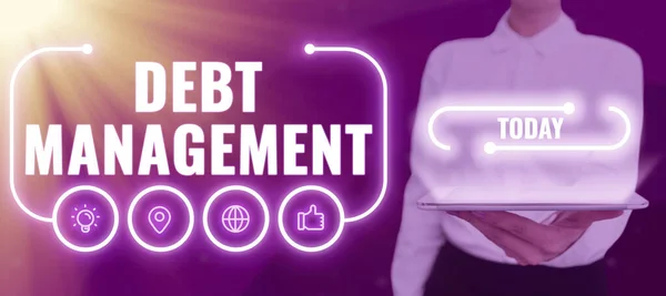 Inspiration Showing Sign Debt Managementthe Formal Agreement Debtor Creditor Business — Stock Photo, Image