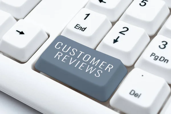 Text Showing Inspiration Customer Reviewsreview Product Service Made Client Who — Stock Photo, Image