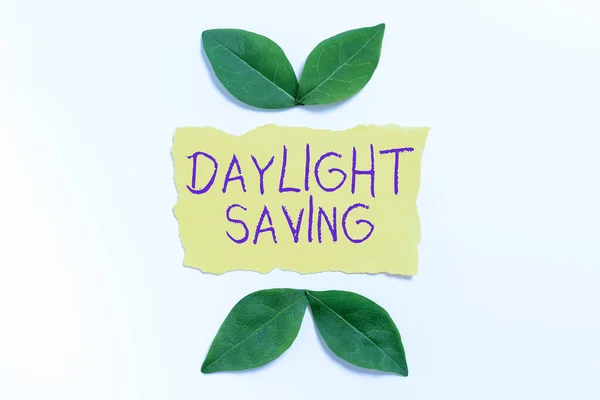 Inspiration Showing Sign Daylight Savingstorage Technologies Can Used Protect Data — Stock Photo, Image