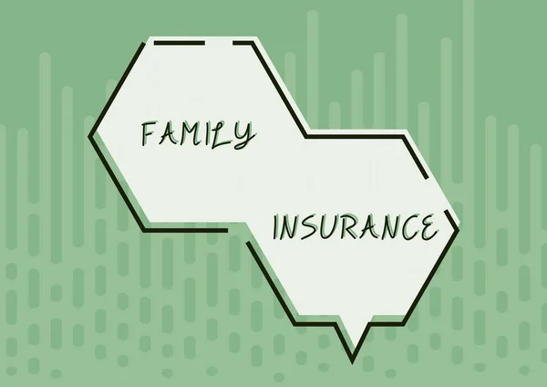 Conceptual Caption Family Insurancepaying Partial Full Health Care Relatives Business — Stock Photo, Image