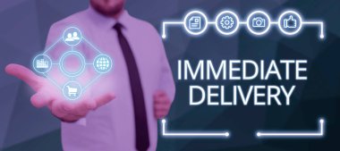 Kavramsal başlık Hemen Teslim Edin Hemen İşletme Fikri 'ni yok etmek için Özel Prosedürü Hemen Gönder Şimdi Özel Prosedürü