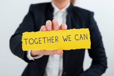 Kavramsal başlık Birlikte Biz Canunity her şeyi mümkün kılabilir Güçlü bir grup, iş yaklaşımı birliği her şeyi mümkün kılabilir Güçlü bir grup