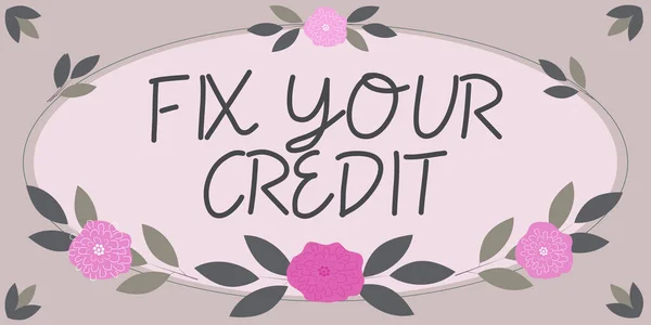 Εννοιολογική Απεικόνιση Fix Creditkeep Υπόλοιπα Σας Χαμηλά Στις Πιστωτικές Κάρτες — Φωτογραφία Αρχείου