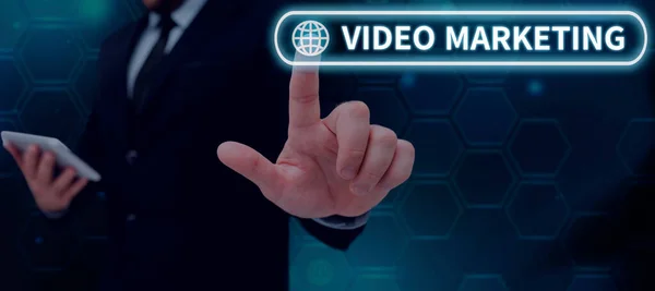Hand Writing Sign Video Marketingcreate Short Videos Specific Topics Using — Φωτογραφία Αρχείου