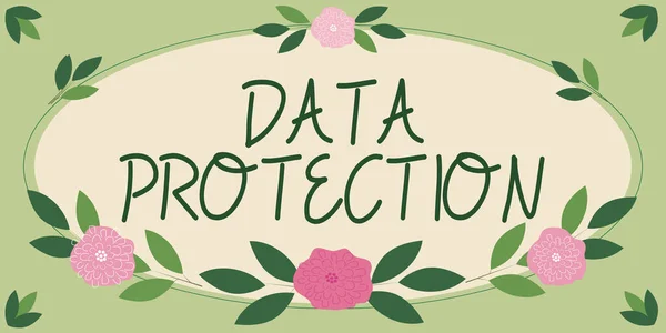 署名データ保護を示すインスピレーション有害なソフトウェアからIpアドレスや個人データを保護する ビジネスアプローチ有害なソフトウェアからIpアドレスや個人データを保護する — ストック写真