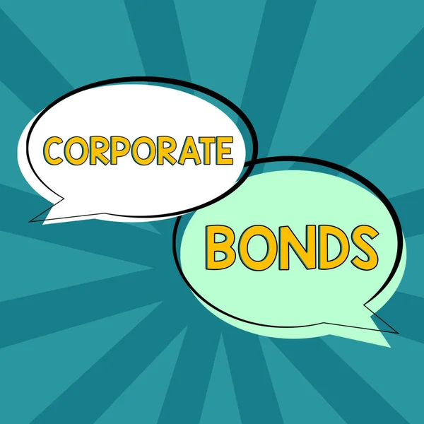 Handschriftliche Unterschrift Corporate Bondscorporation Zur Beschaffung Von Finanzierungsmitteln Aus Verschiedenen — Stockfoto
