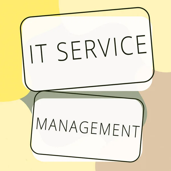 Conceptuele Weergave Het Service Management Zakelijke Aanpak Activiteit Gericht Beleid — Stockfoto