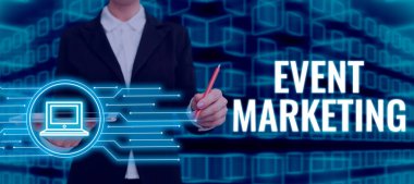 Olay Pazarlamasını sunan metin başlığı ürünü tanıtmak için geliştirme sürecini tanımlar, İş genel görünümü ürünü tanıtmak için geliştirme sürecini açıklar