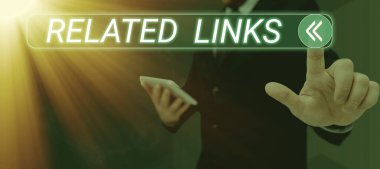 El yazısı işareti İlgili Bağlantılar, İş Vitrini Web sitesi Bir Web Sayfası Çapraz referans Hotlinks Hyperlinks