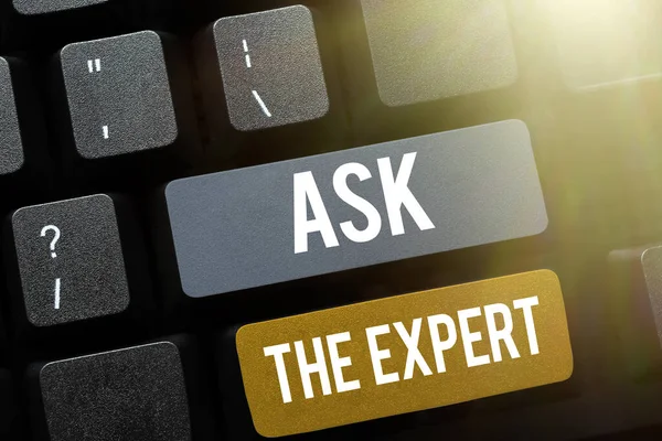 Tekstbord Met Ask Expert Business Concept Zoek Naar Professioneel Advies — Stockfoto