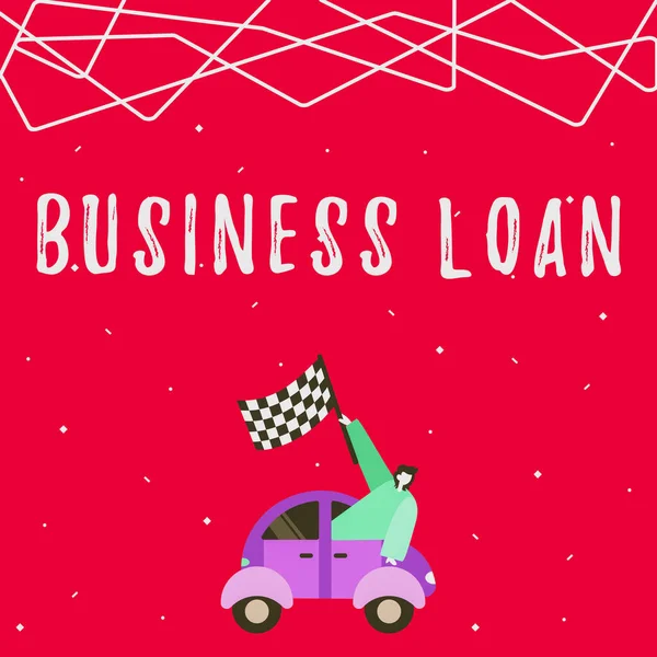 Tekst Bijschrift Presenteren Business Loan Business Overview Credit Hypotheek Financial — Stockfoto