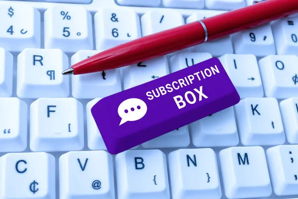 Inspiration Showing Sign Εγγραφή Boxbutton You Clicked Get News Videos — Φωτογραφία Αρχείου