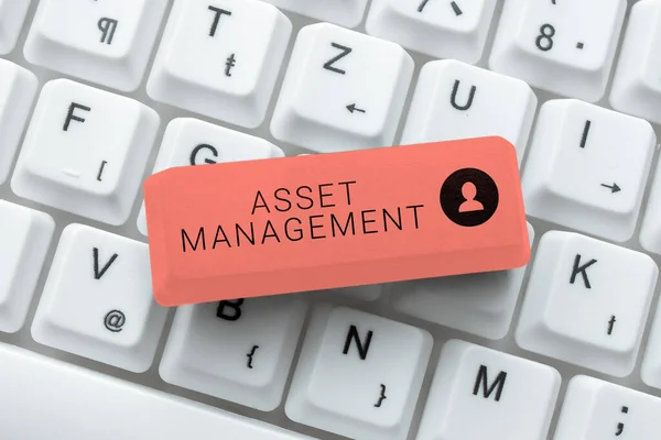 Κείμενο Που Δείχνει Asset Managementsystematic Διαδικασία Λειτουργίας Και Διάθεσης Των — Φωτογραφία Αρχείου
