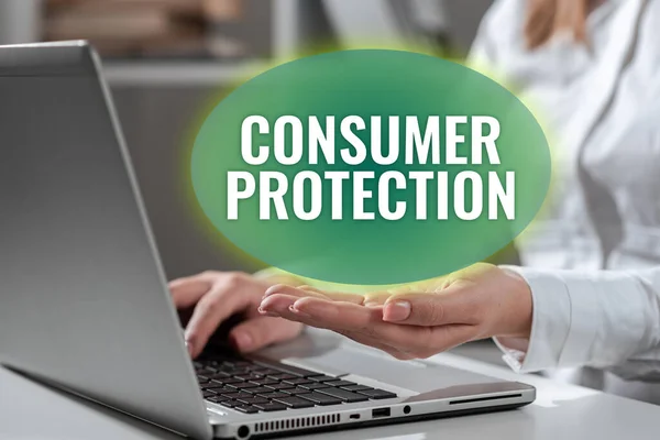 Текстовый Знак Показывающий Законы Защите Прав Потребителей Обеспечивающие Защиту Прав — стоковое фото