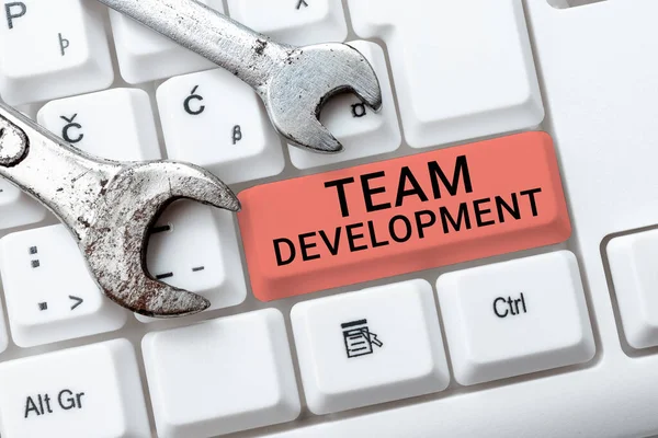 Writing Displaying Text Team Developmentlearn Why How Small Groups Change — Stock Photo, Image
