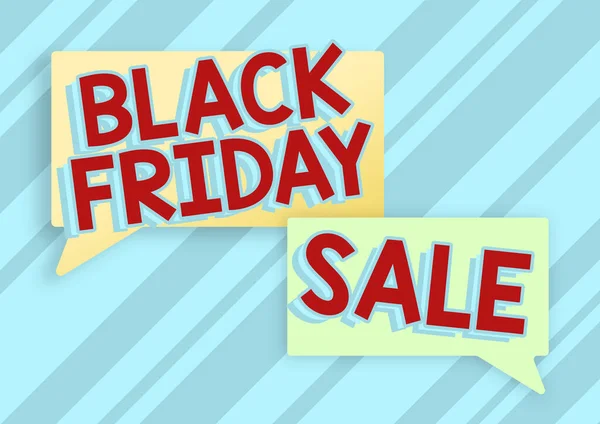Inspiration Showing Sign Black Friday Saleshopping Day Start Christmas Shopping — Stock Photo, Image