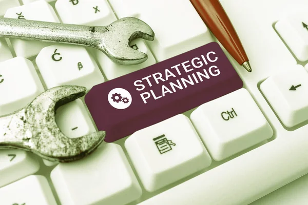 Firma Escritura Mano Planificación Estratégicaprioridades Operación Actividad Gestión Organizacional Escaparate —  Fotos de Stock