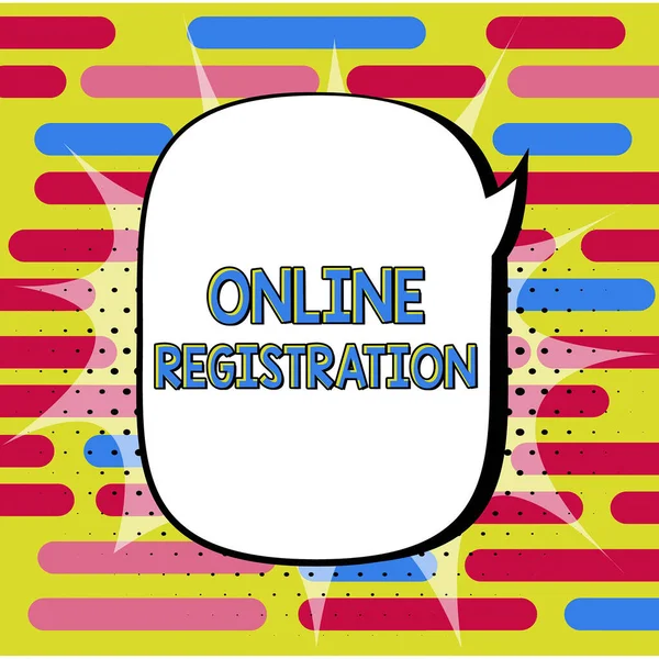 Ręczne Pisanie Znaku Online Rejestracja Słowo Wpisany Proces Aby Zapisać — Zdjęcie stockowe