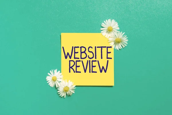 Sign Displaying Website Reviewreviews Can Posted Businesses Services Word Written — Stock Photo, Image