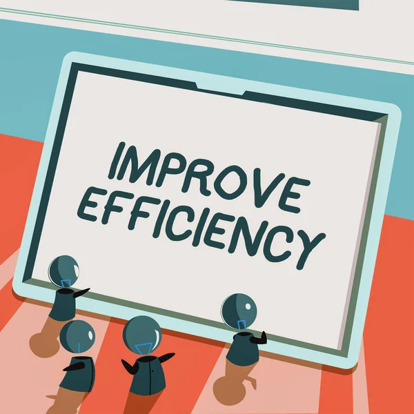 Improve Efficiencyencyencycontax Competency Performance Least Wastt Eeffort 콘셉트는 최소의 노력의 — 스톡 사진