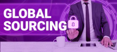 Küresel mal piyasasından kaynak sağlanmasına ilişkin Küresel Kaynak Uygulamasının kavramsal gösterimi, mal için küresel pazardan kaynak sağlama uygulaması anlamına gelmektedir.