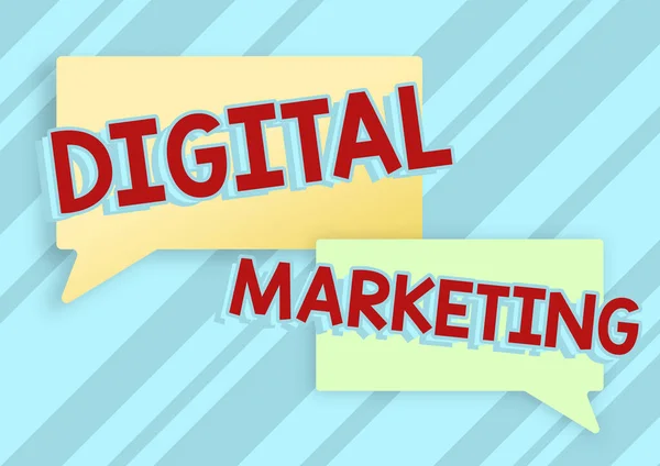 Text Rukopisu Digital Marketingsearch Engine Optimazation Pay Click Internet Business — Stock fotografie