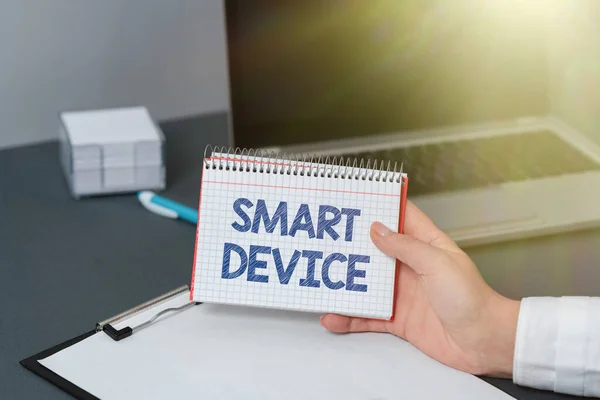 Smart Device Word Für Elektronisches Gadget Das Der Lage Ist — Stockfoto