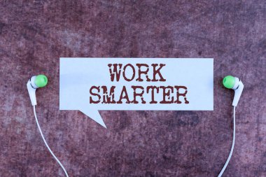 İşaret İşareti Daha Akıllı, İnternet Konsepti Verimliliği Gösteren İlham İşinizde Akıllı Olun Başarılı Stratejiler Yap